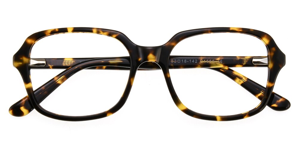 Alfred Tortoise Rectangle Acetate Eyeglasses