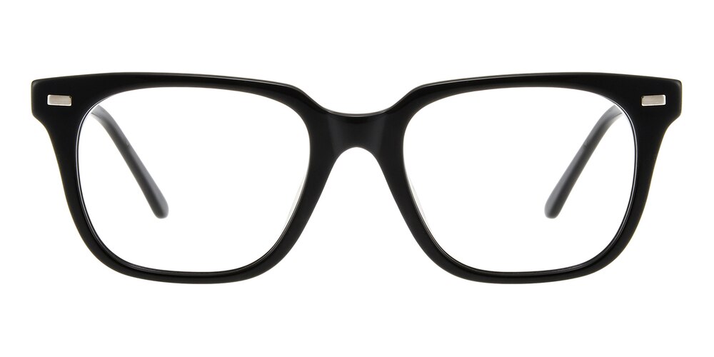 Arlen Black Rectangle Acetate Eyeglasses