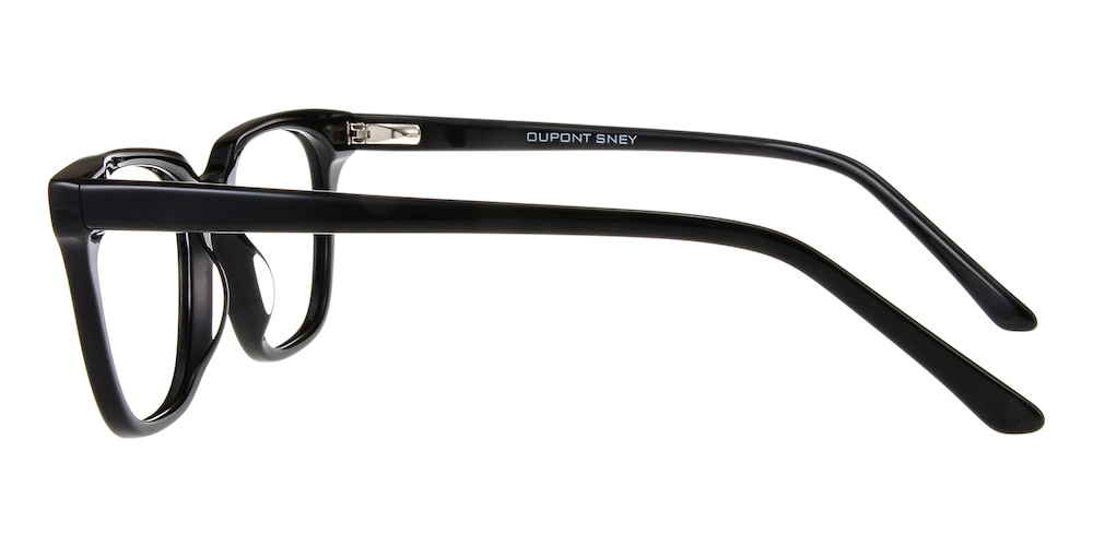 Arlen Black Rectangle Acetate Eyeglasses