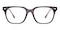 Arlen Gray Rectangle Acetate Eyeglasses
