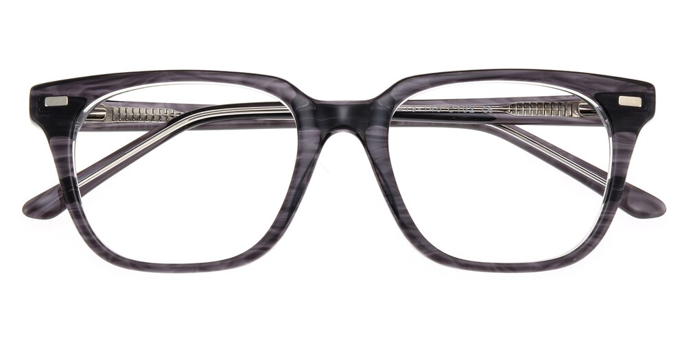 Arlen Gray Rectangle Acetate Eyeglasses