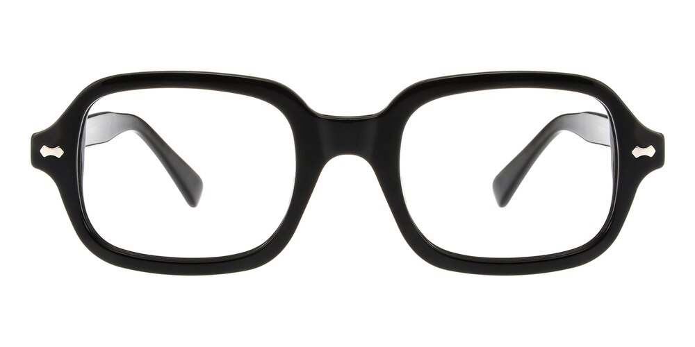 Archibald Black Rectangle Acetate Eyeglasses