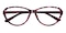 Annabella Red Tortoise Cat Eye TR90 Eyeglasses