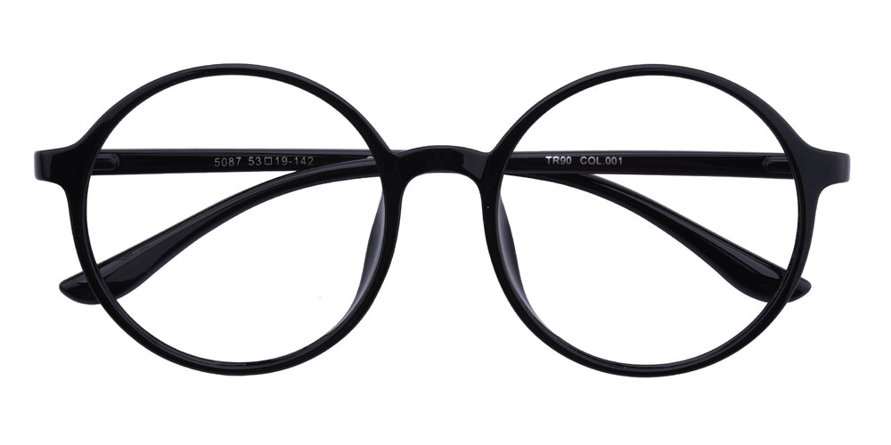 Audrey Black Round TR90 Eyeglasses