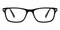 Nick Black Rectangle Acetate Eyeglasses