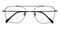 Ziv Black Aviator Titanium Eyeglasses