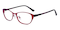 Walter Red Cat Eye Metal Eyeglasses