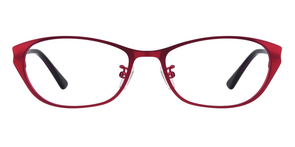 Walter Red Cat Eye Metal Eyeglasses