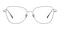 Toby Black/Silver Polygon Metal Eyeglasses