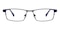 Carllyle Blue Rectangle Titanium Eyeglasses