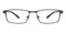 Carllyle Gunmetal Rectangle Titanium Eyeglasses