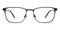 Faraday Black Rectangle Titanium Eyeglasses