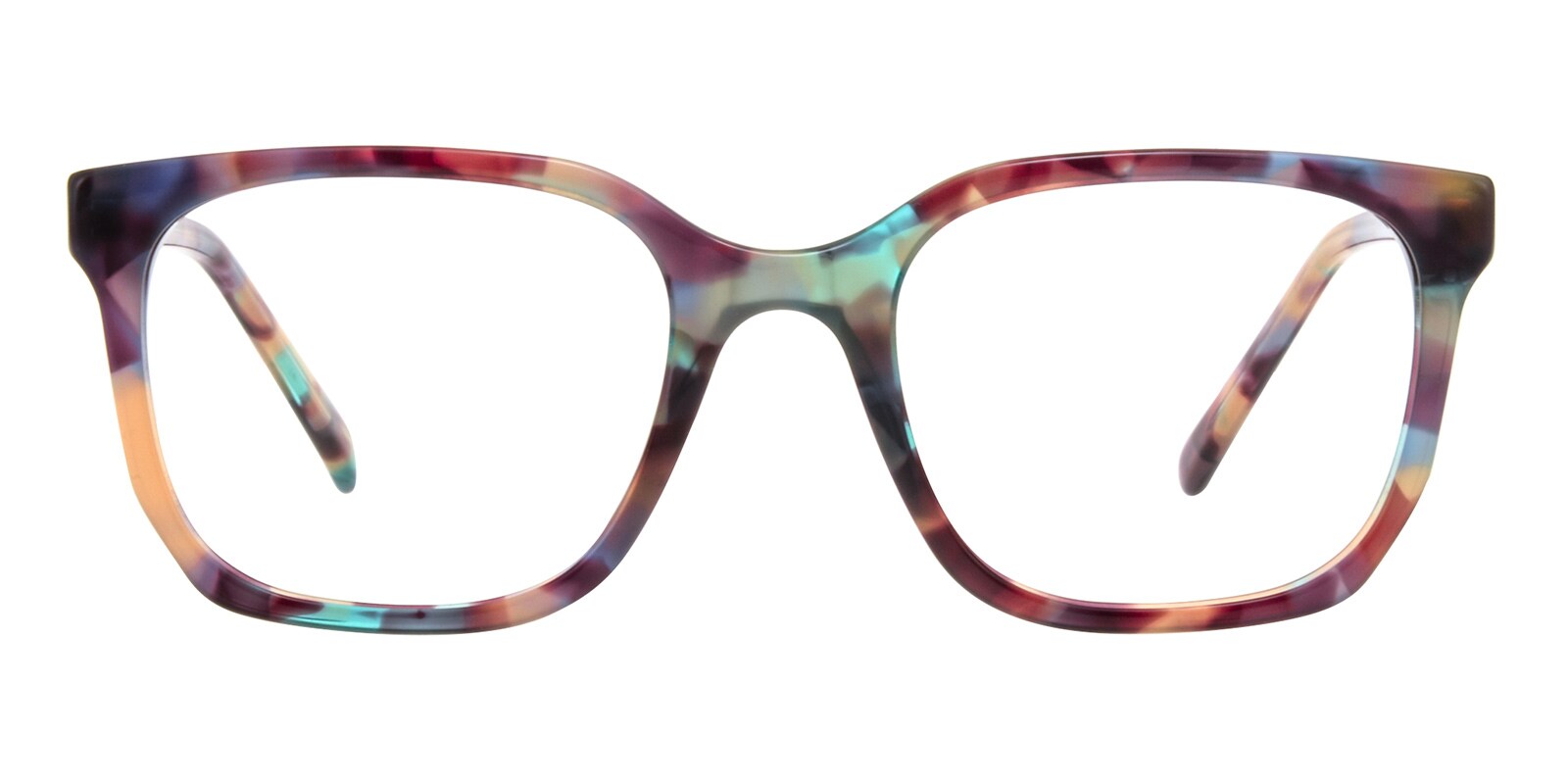 Multi colored store eyeglass frames