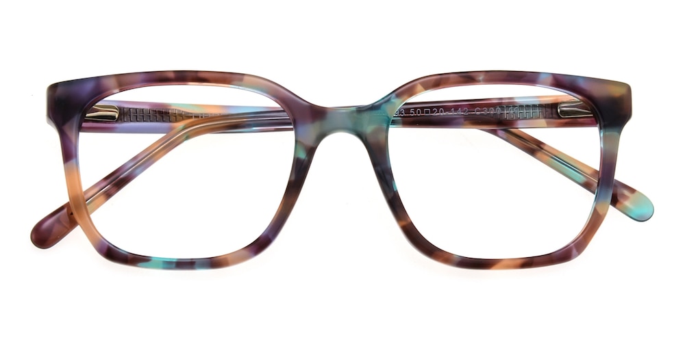 Vivian Square Multicolor Full-Frame Acetate Eyeglasses
