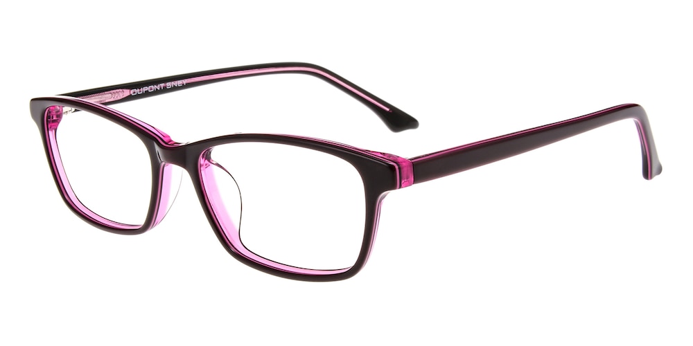 Webster Purple Rectangle Acetate Eyeglasses
