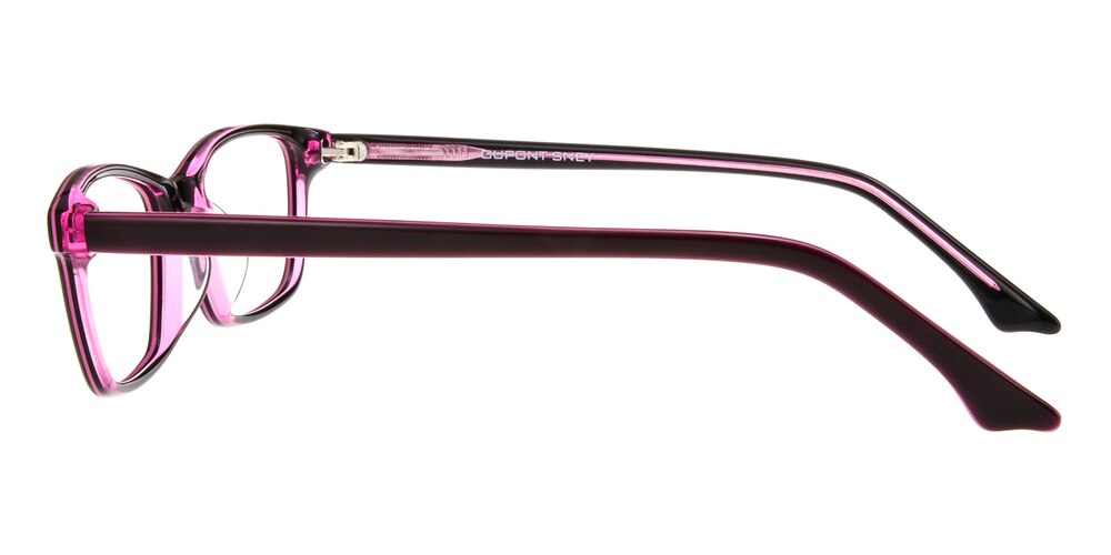 Webster Purple Rectangle Acetate Eyeglasses