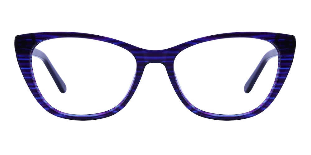 Dinah Blue Cat Eye Acetate Eyeglasses