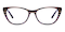 Dinah ZEBRA Cat Eye Acetate Eyeglasses