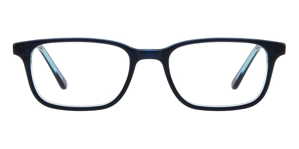 Ezekiel Blue Rectangle Acetate Eyeglasses