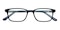 Ezekiel Blue Rectangle Acetate Eyeglasses