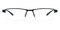 Truman Black Rectangle Metal Eyeglasses