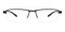 Truman Gunmetal Rectangle Metal Eyeglasses