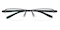 Truman Gunmetal Rectangle Metal Eyeglasses