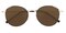 Vito Black/Golden Cat Eye Metal Sunglasses