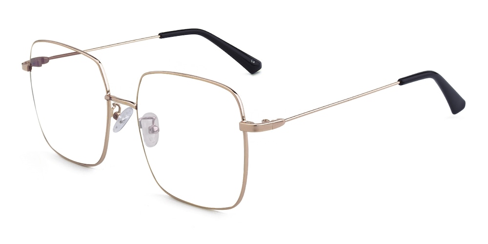 Grant Golden Square Metal Eyeglasses