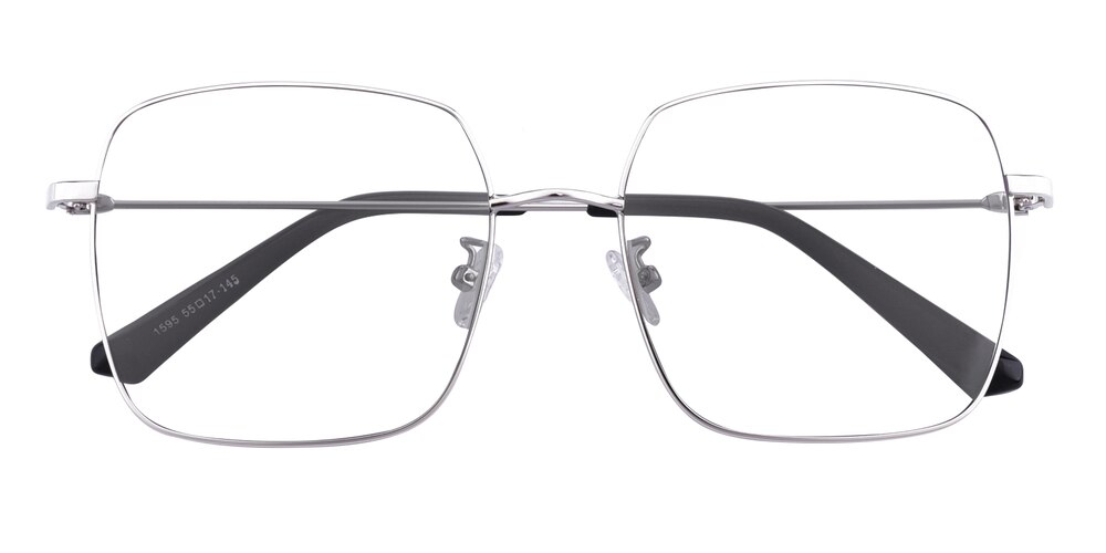 Grant Silver Square Metal Eyeglasses