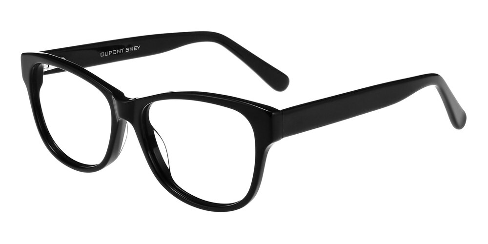 Finn Black Cat Eye Acetate Eyeglasses