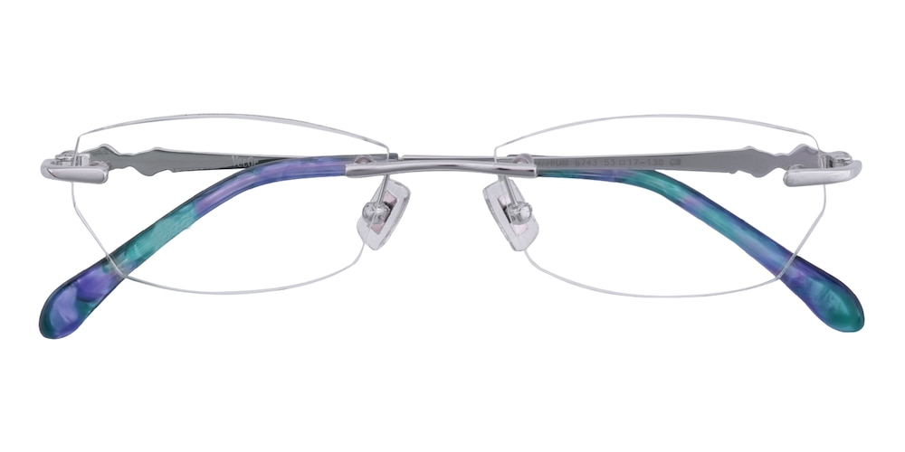 FitzGerald Silver Oval Titanium Eyeglasses