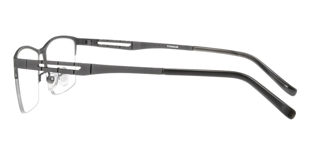 Forster Gunmetal Rectangle Titanium Eyeglasses