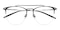 Funk Black/Silver Aviator Titanium Eyeglasses