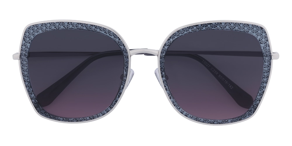 Galsworthy Blue Cat Eye Plastic Sunglasses