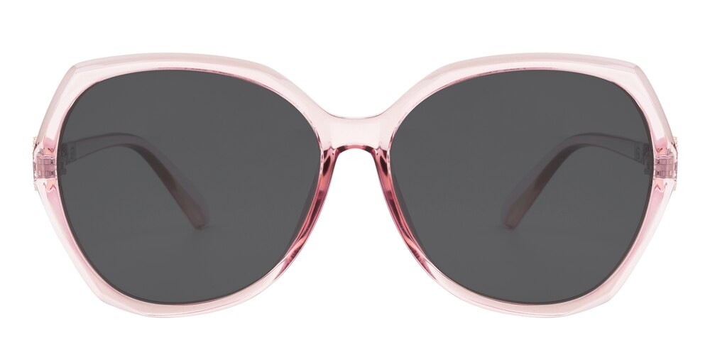 Gallacher Pink Polygon Plastic Sunglasses