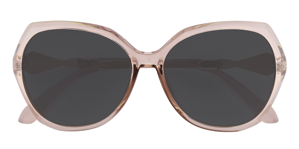 Gallacher Pink Polygon Plastic Sunglasses
