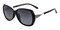 Gibbon Black Oval Plastic Sunglasses