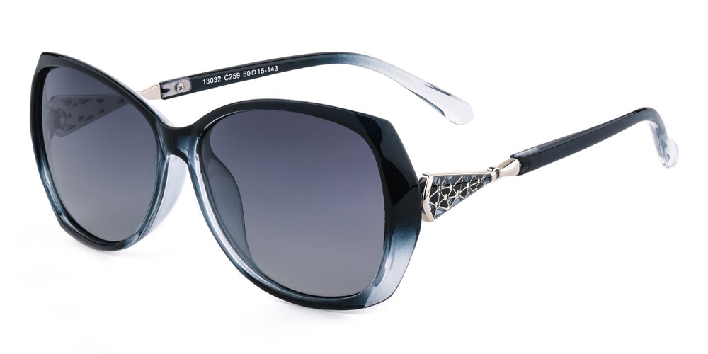Gibbon Blue Oval Plastic Sunglasses