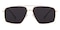 Gallup Golden Aviator Metal Sunglasses