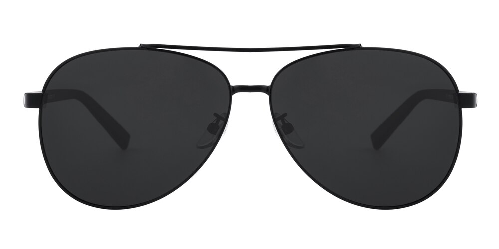 Geordie Black Aviator Metal Sunglasses