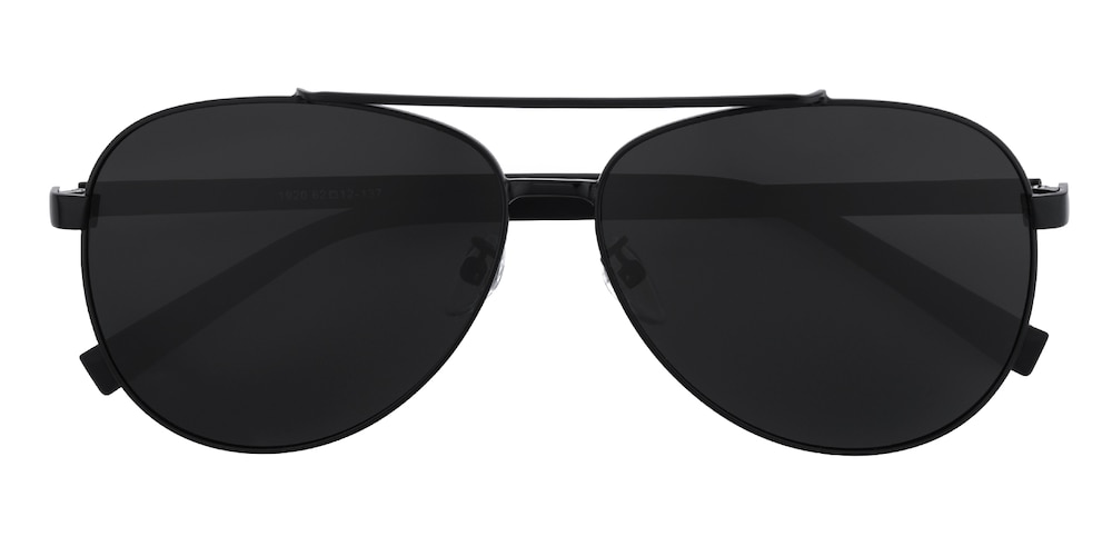 Geordie Black Aviator Metal Sunglasses