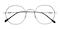 Gissing Black/Silver Round Metal Eyeglasses