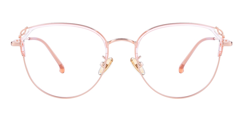 Gracie Rose Gold Cat Eye Metal Eyeglasses