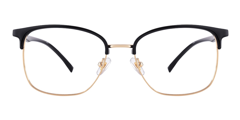 Grantham Black/Golden Rectangle TR90 Eyeglasses