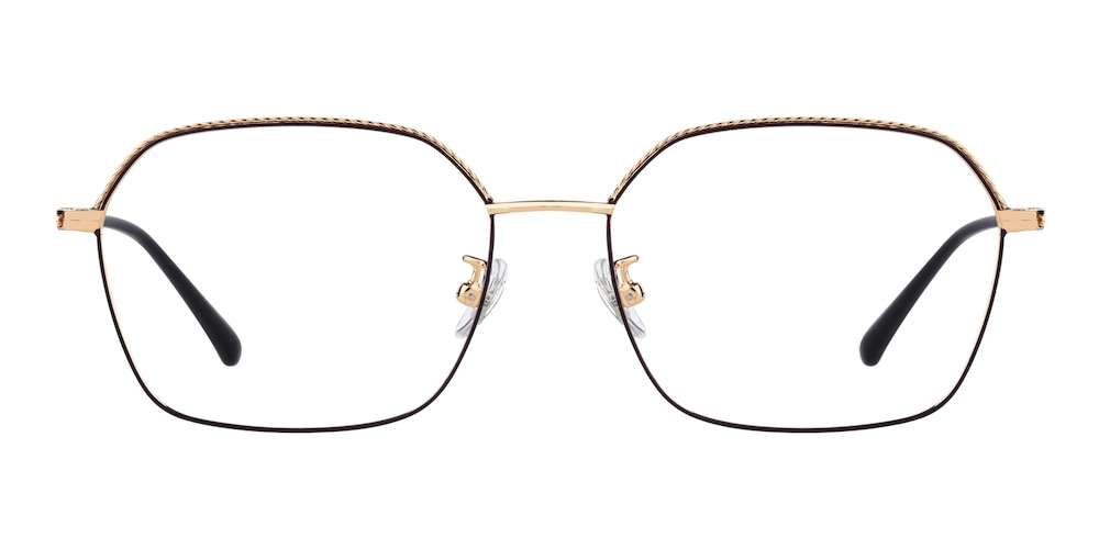 Gregory Brown/Golden Polygon Titanium Eyeglasses