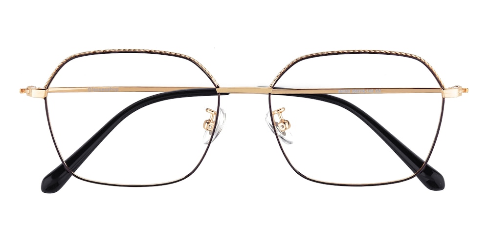 Gregory Brown/Golden Polygon Titanium Eyeglasses
