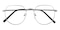 Gus Gunmetal Oval Metal Eyeglasses