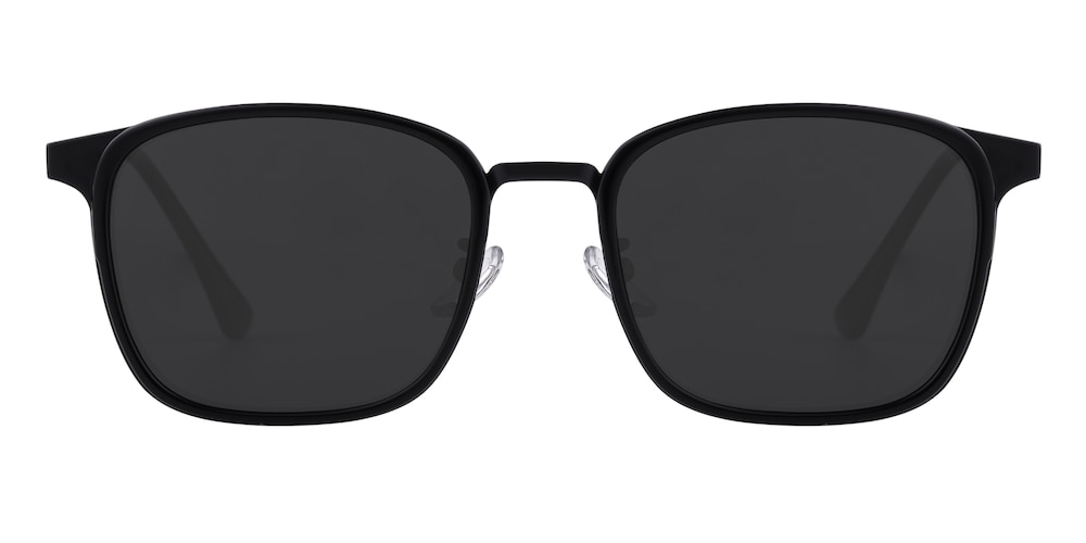 Habakkuk Black Rectangle TR90 Sunglasses