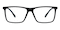 Bruno Black/Gunmetal Rectangle TR90 Eyeglasses